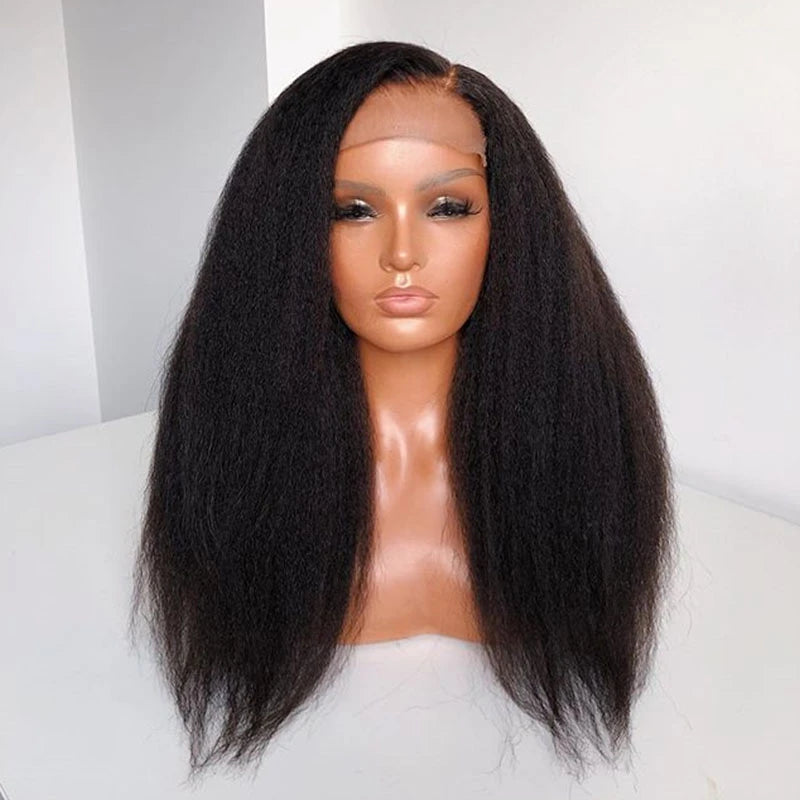 Kinky Straight Closure Wig